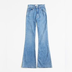 Abercrombie High Rise Stretch Flare Jean, size 27L